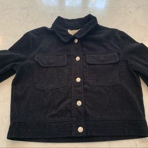 Sky and sparrow black corduroy jacket